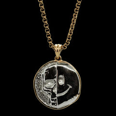 Death Smile: 'Memento Mori' Coin Pendant ( Gold )