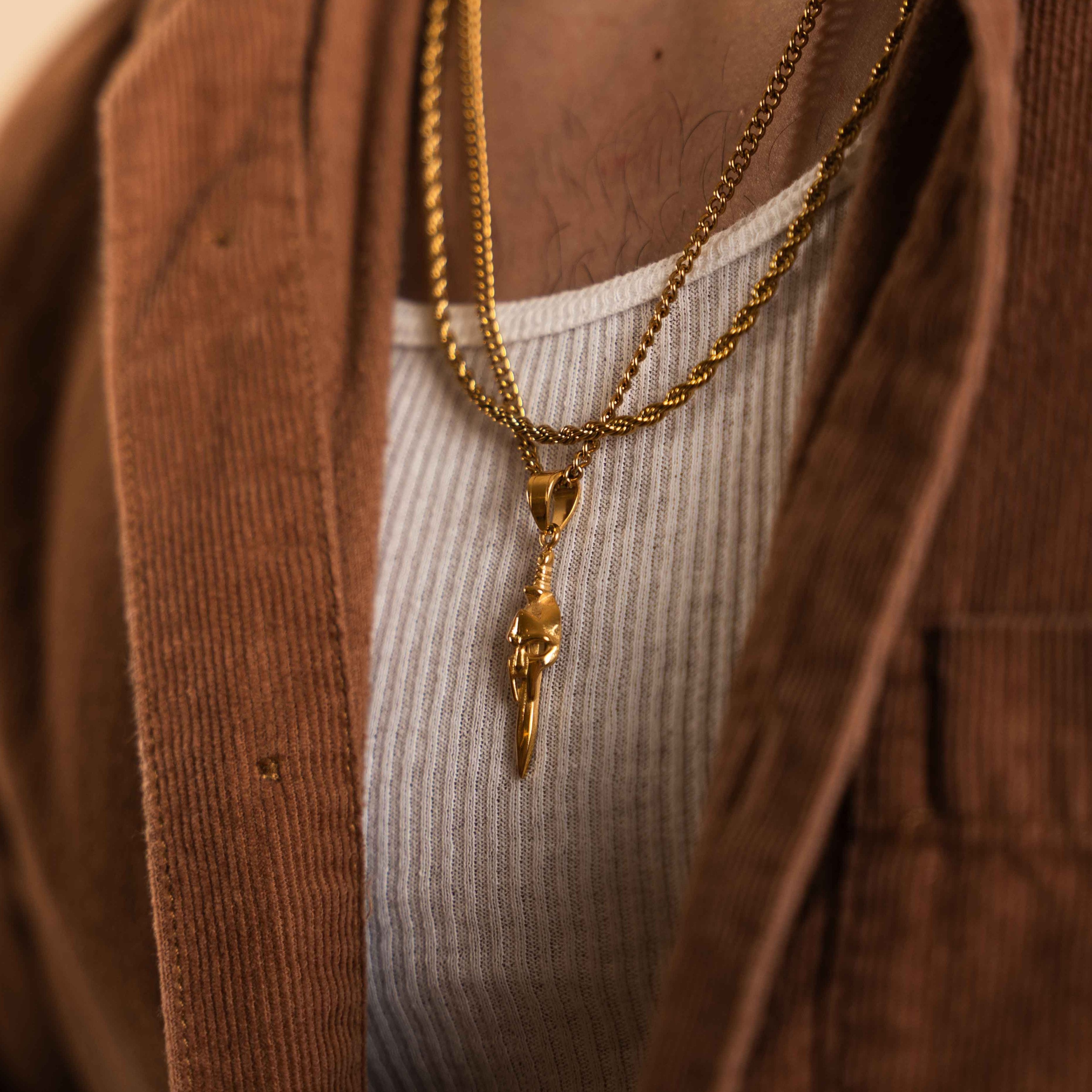 'Spartan's Dagger' Pendant ( Gold )