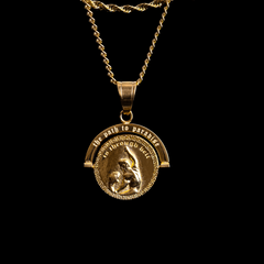 Hercules vs. Achelous - Double Sided Pendant ( Gold )