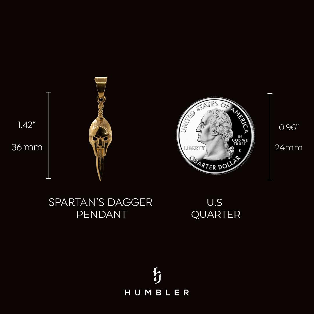 'Spartan's Dagger' Pendant ( Gold )