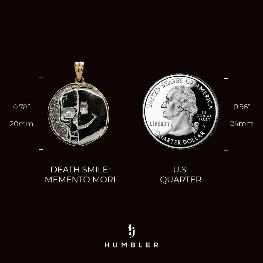 Death Smile: 'Memento Mori' Coin Pendant ( Gold )