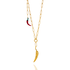 Gold Chili Necklace