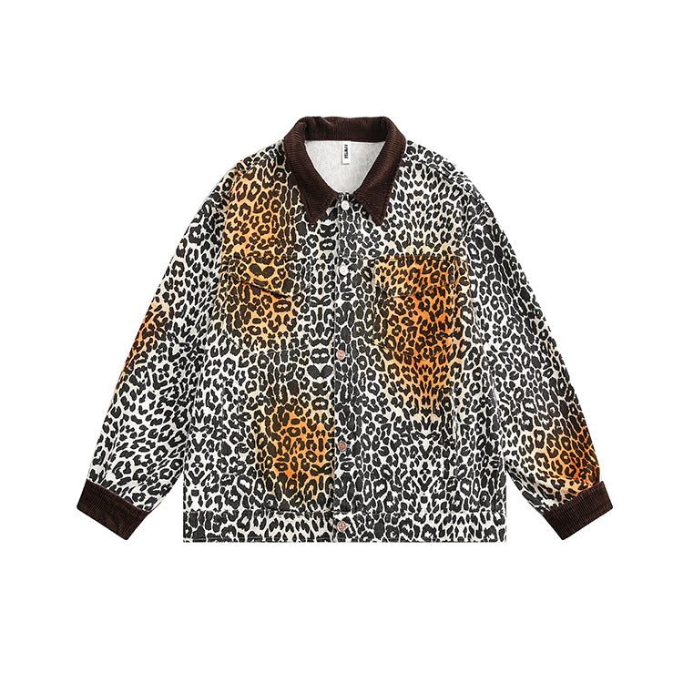 TODAMU® Women's American retro wild colorful leopard print jacket