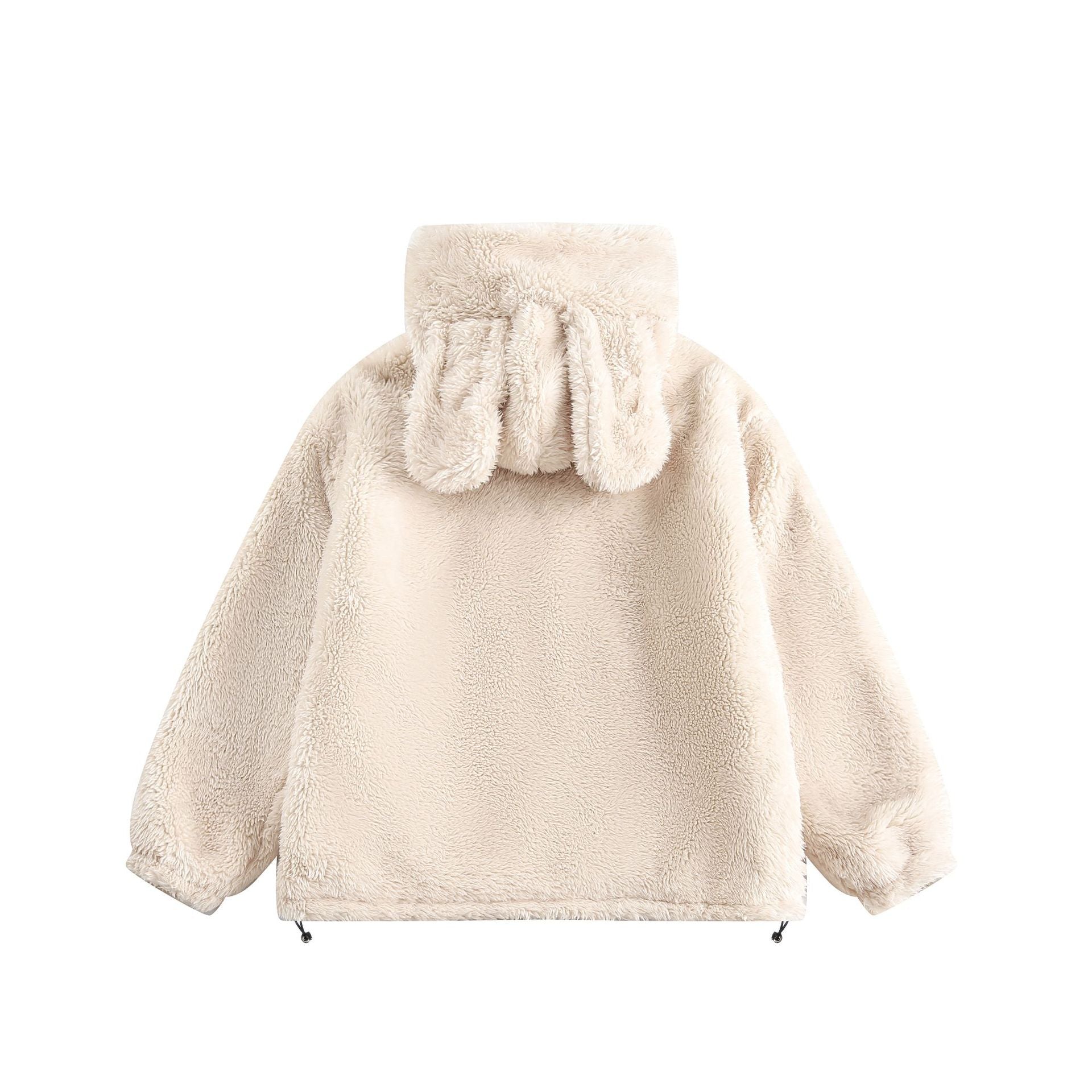 TODAMU® new winter new cute and interesting bunny lamb wool hooded cotton jacket