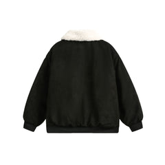 TODAMU® American girly loose fur collar cotton jacket