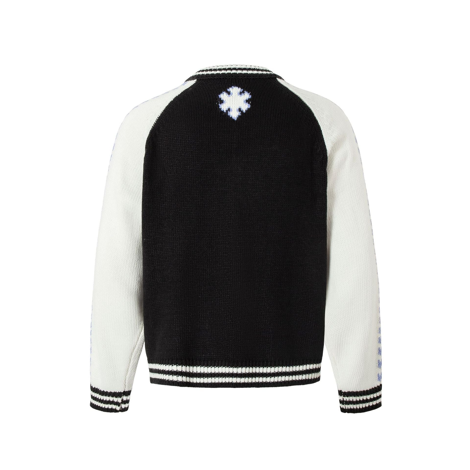 TODAMU® Women's American trendy freedom dream knitted sweater baseball jacket