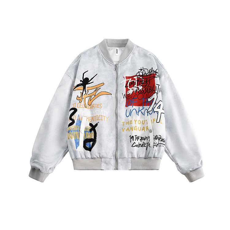 TODAMU® American retro graffiti pioneer flight jacket