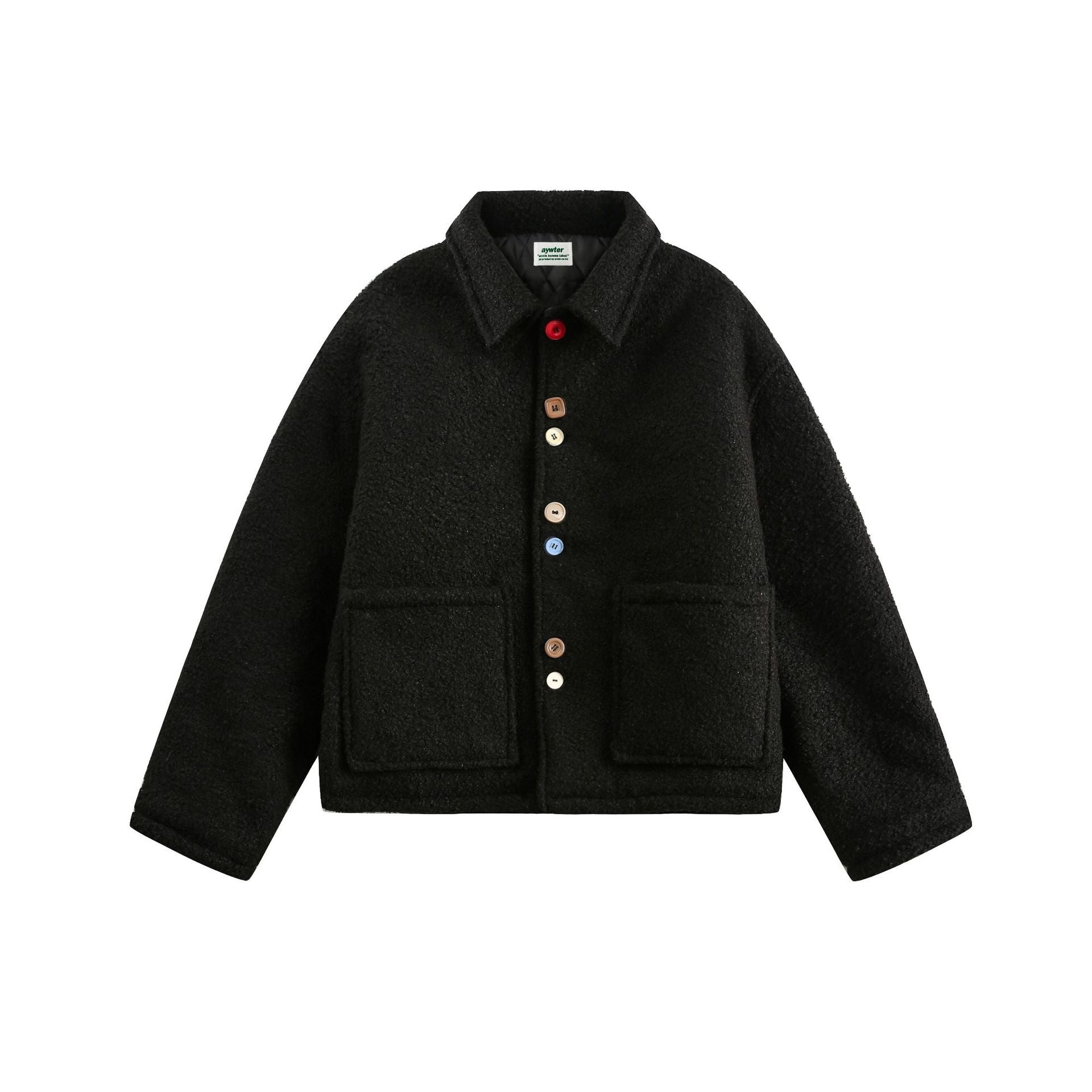 TODAMU® Women's American retro loose colorful button cotton jacket