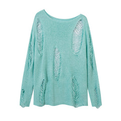 TODAMU® Vintage Hollow Knit Sweater Top for Women