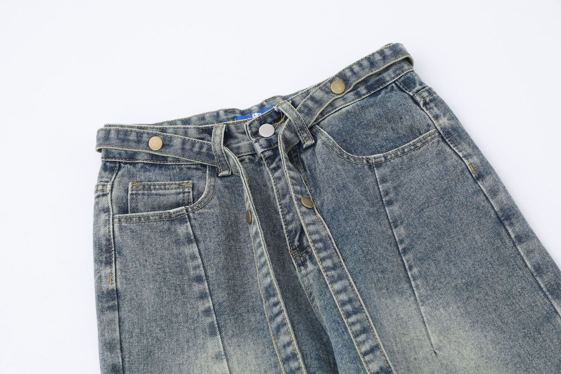 TODAMU® Women's New Loose American Retro Washed Denim Trousers