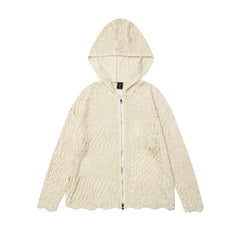 TODAMU® Women's New American Retro Hooded Knitted Cardigan Sweater