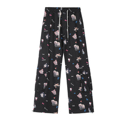 TODAMU® Women's Clothing Cute Printed Casual Trousers