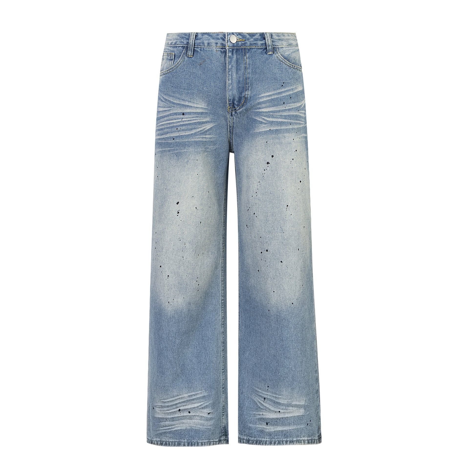 TODAMU® merican Retro Street Trend Washed Denim Trousers