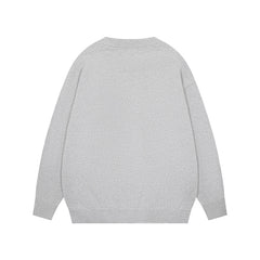 TODAMU® Women's American retro simple letter pattern loose pullover sweater