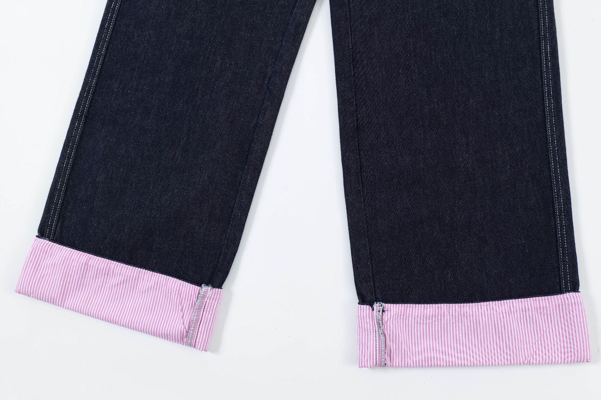 TODAMU® American Retro Spliced Straight Jeans