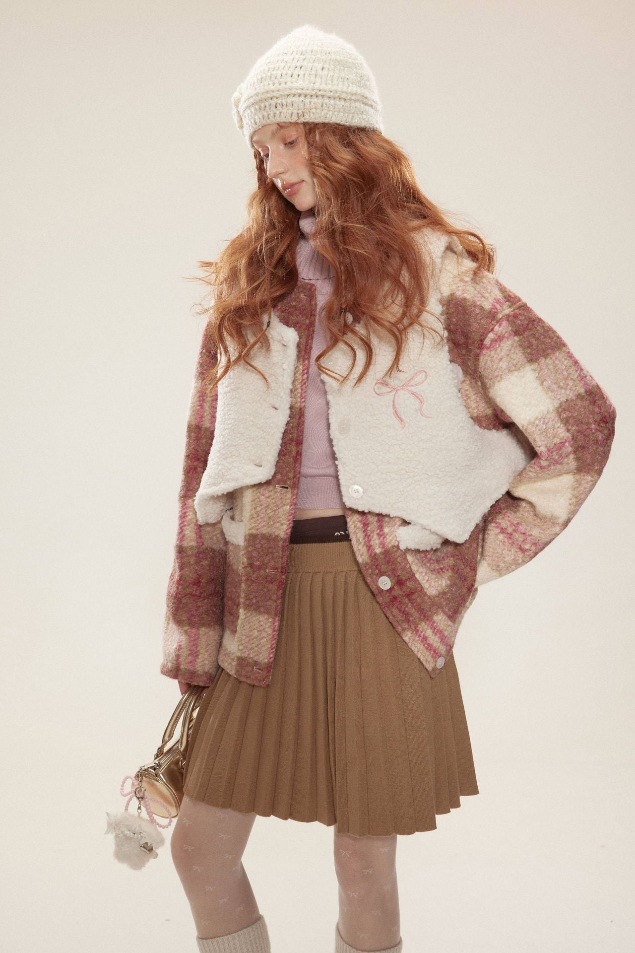 TODAMU®  new winter new sweet girly vest detachable lamb wool cotton jacket