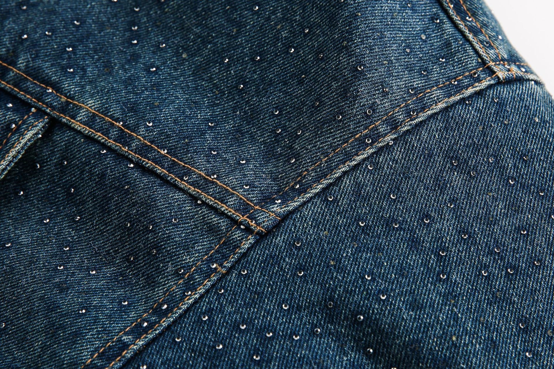 TODAMU® new winter new American retro heavyweight lamb wool denim cotton jacket