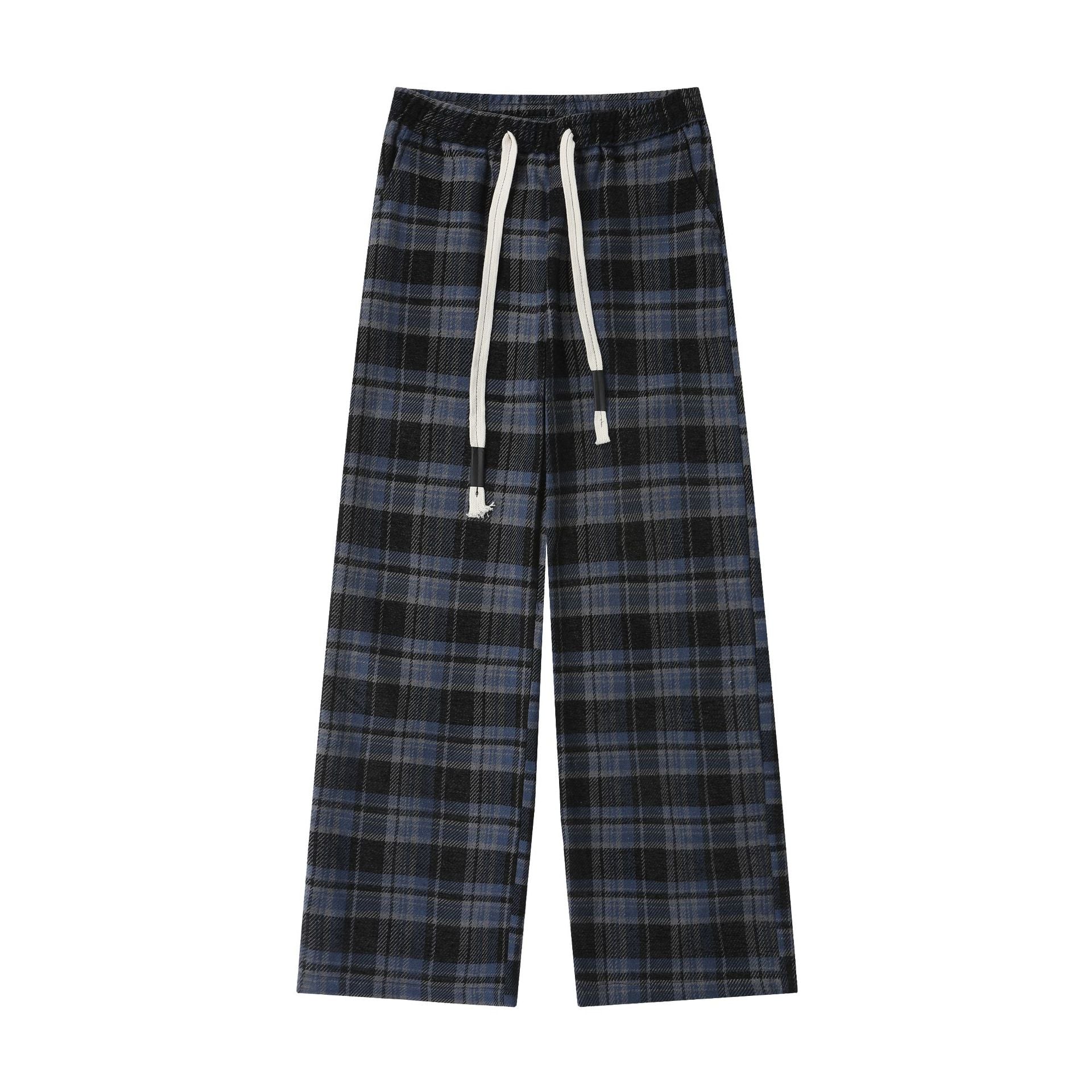 TODAMU® Women's New Style American Retro Plaid Casual Loose Trousers