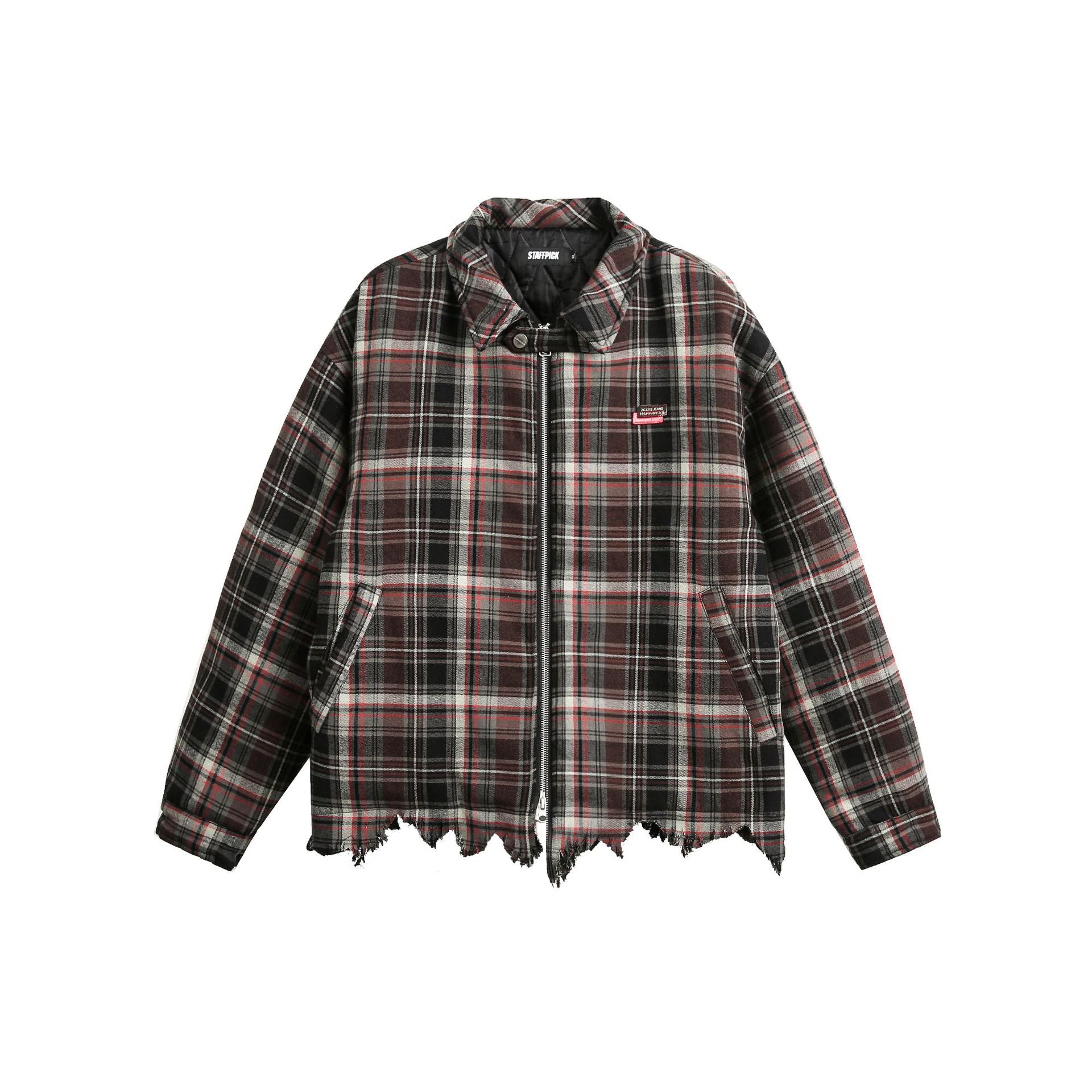 TODAMU® Couple's loose plaid cotton jacket