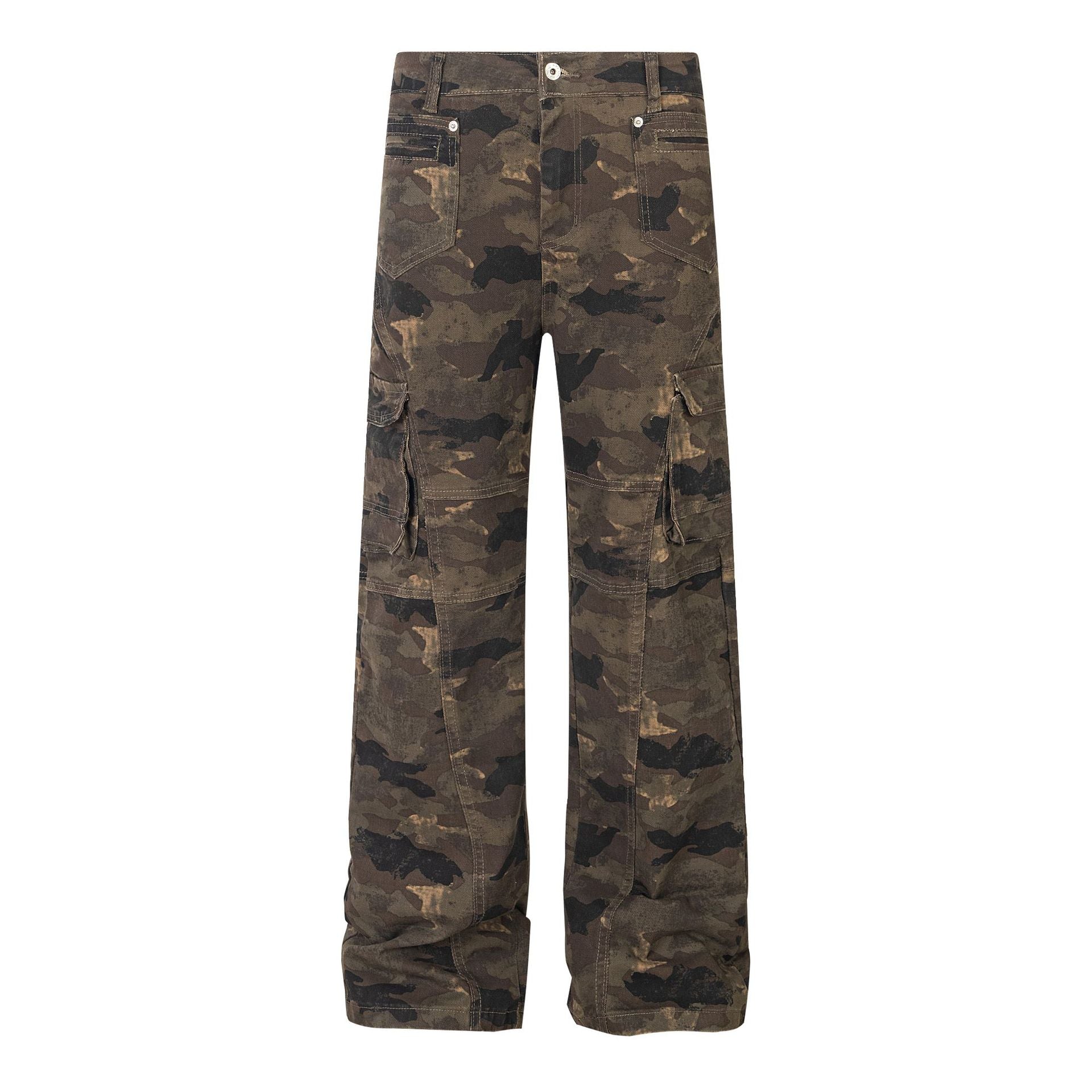 TODAMU® New Women's Clothing American Street Fashion Hot Girl Camouflage Denim Trousers