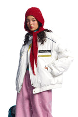 TODAMU® Women's American retro loose white alert jacket cotton coat