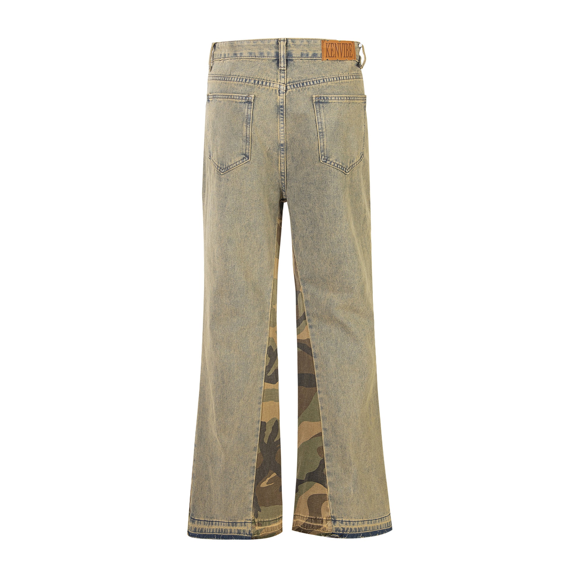 TODAMU® new products American retro street fashion ripped washed denim trousers