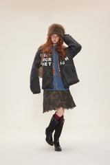 TODAMU® new winter new sweet retro loose denim and cotton jacket