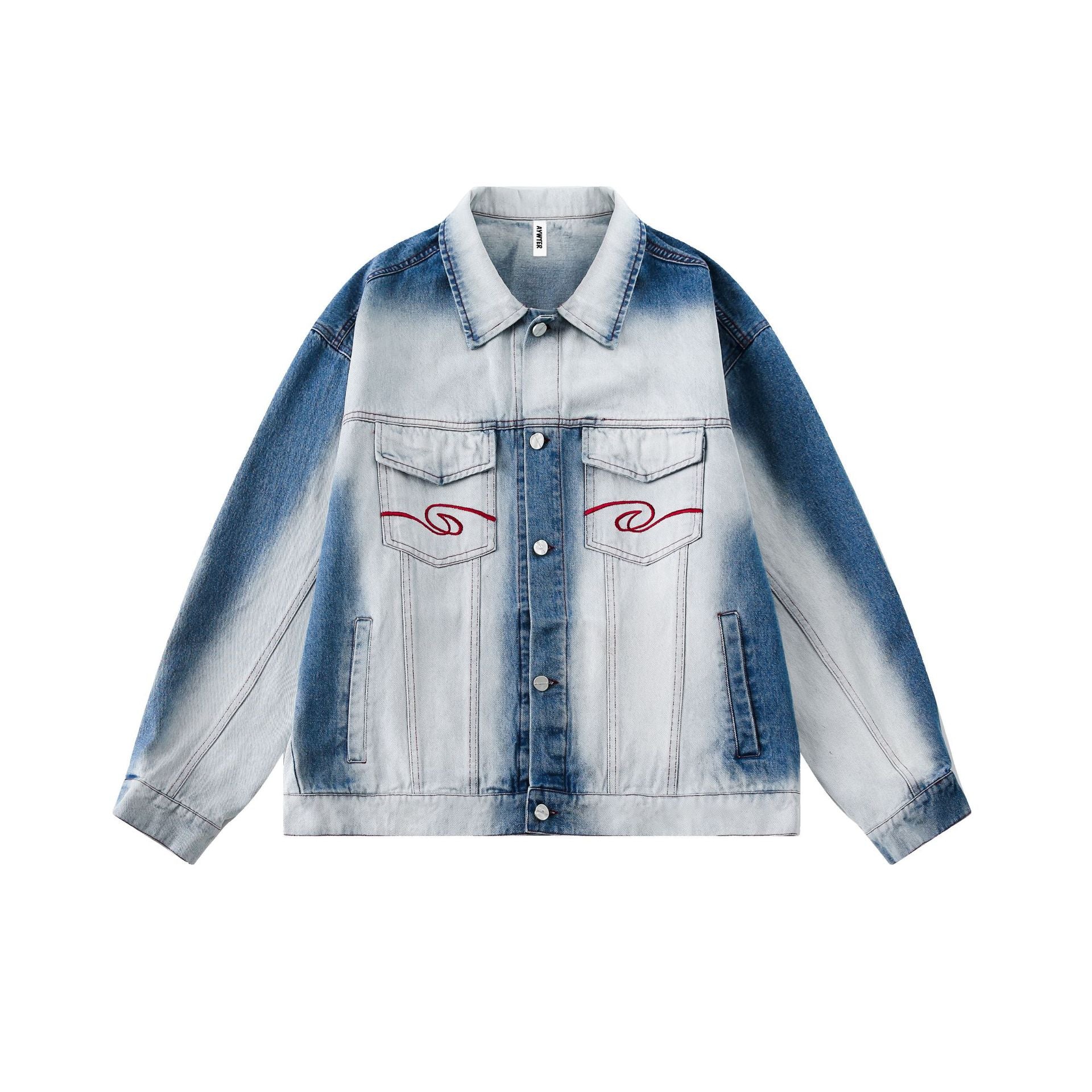 TODAMU® Women's American retro wave denim jacket