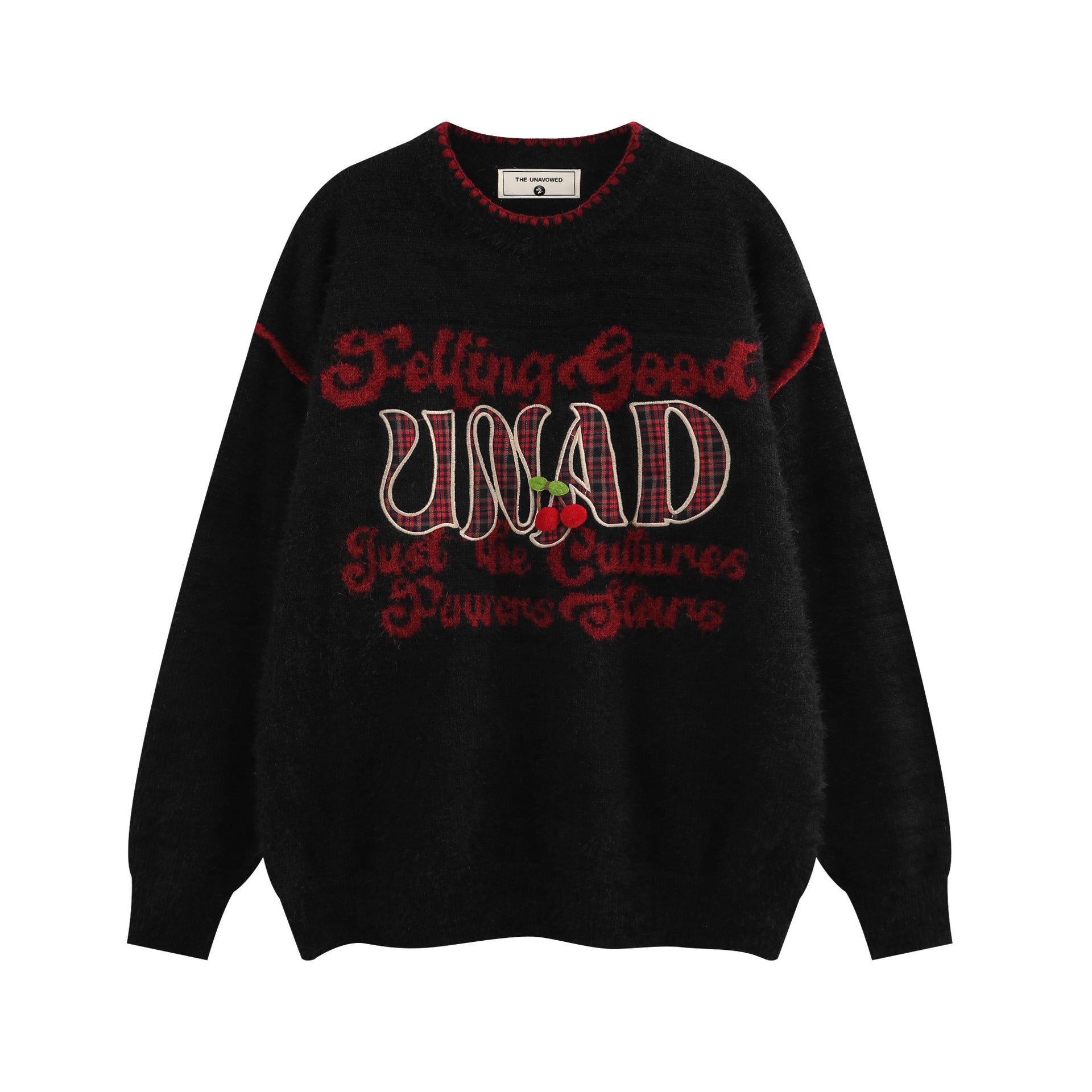 TODAMU® American retro contrast color loose knitted sweater