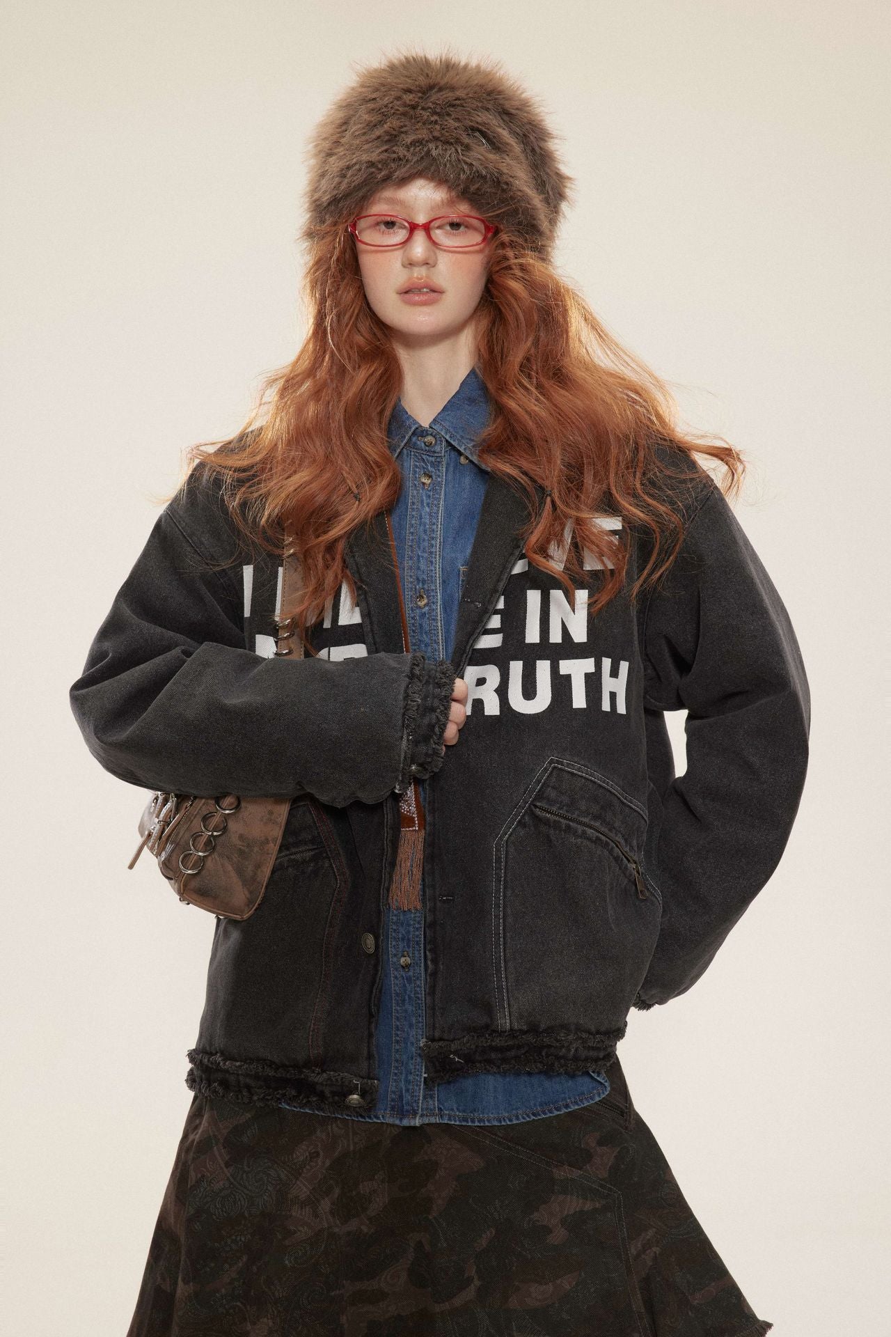 TODAMU® new winter new sweet retro loose denim and cotton jacket