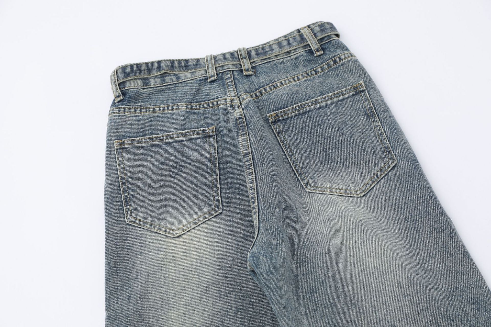 TODAMU® Women's New Loose American Retro Washed Denim Trousers