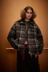 TODAMU® Couple's loose plaid cotton jacket