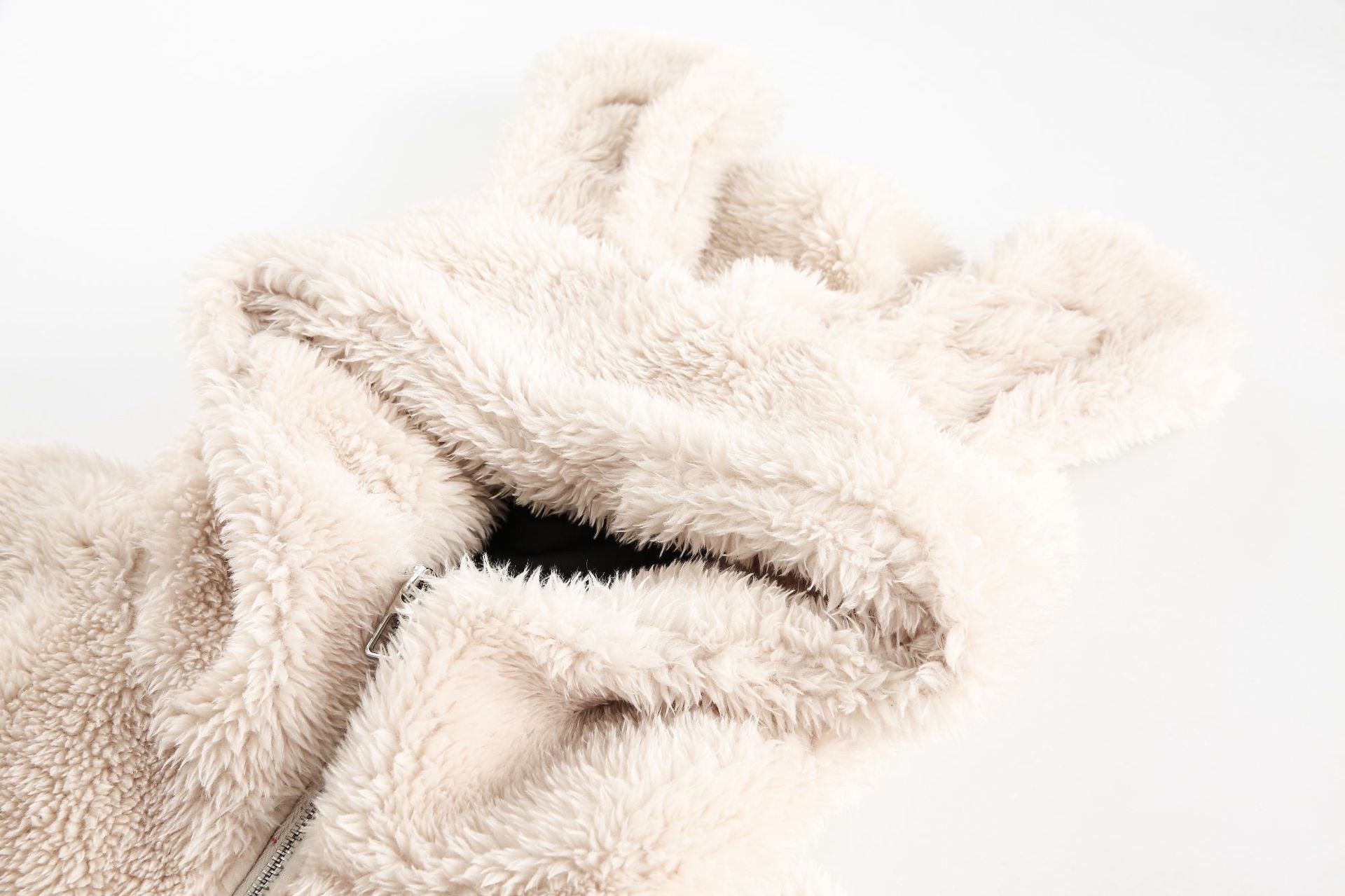 TODAMU® new winter new cute and interesting bunny lamb wool hooded cotton jacket