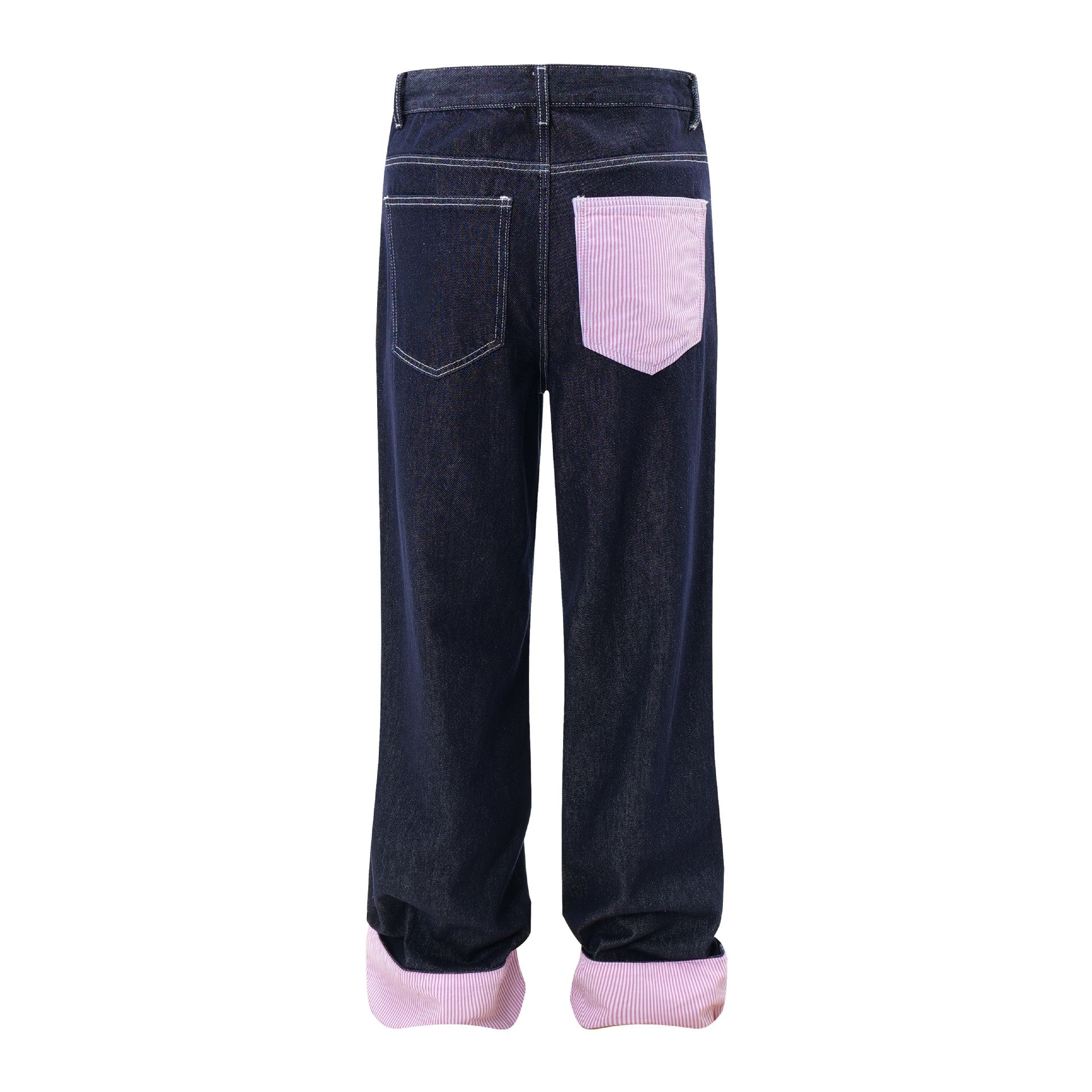 TODAMU® American Retro Spliced Straight Jeans