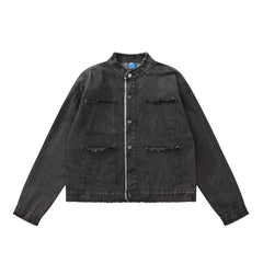 TODAMU® New American Retro Washed Denim Jacket