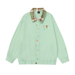 TODAMU® Women's Loose American Retro Embroidered Jacket