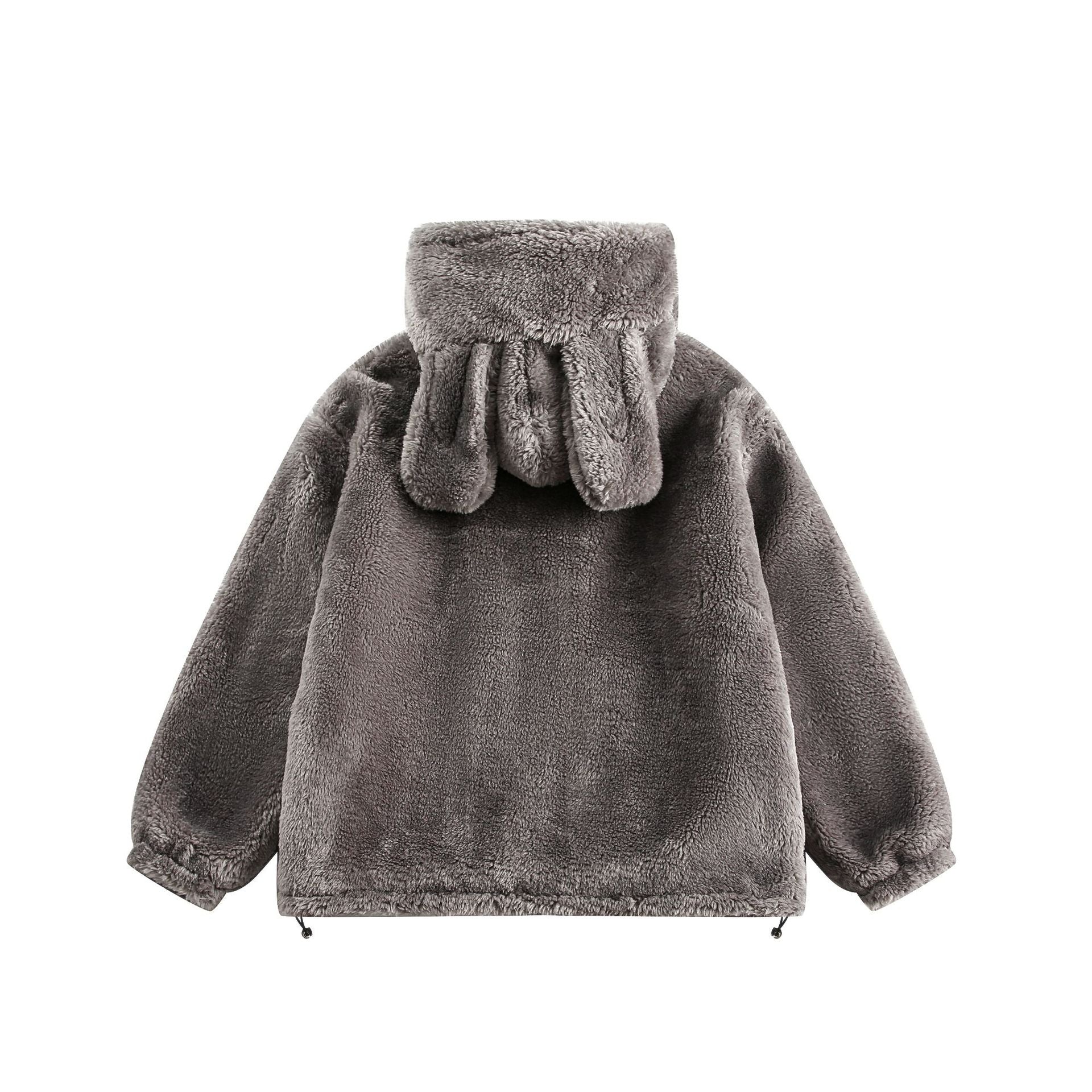 TODAMU® new winter new cute and interesting bunny lamb wool hooded cotton jacket