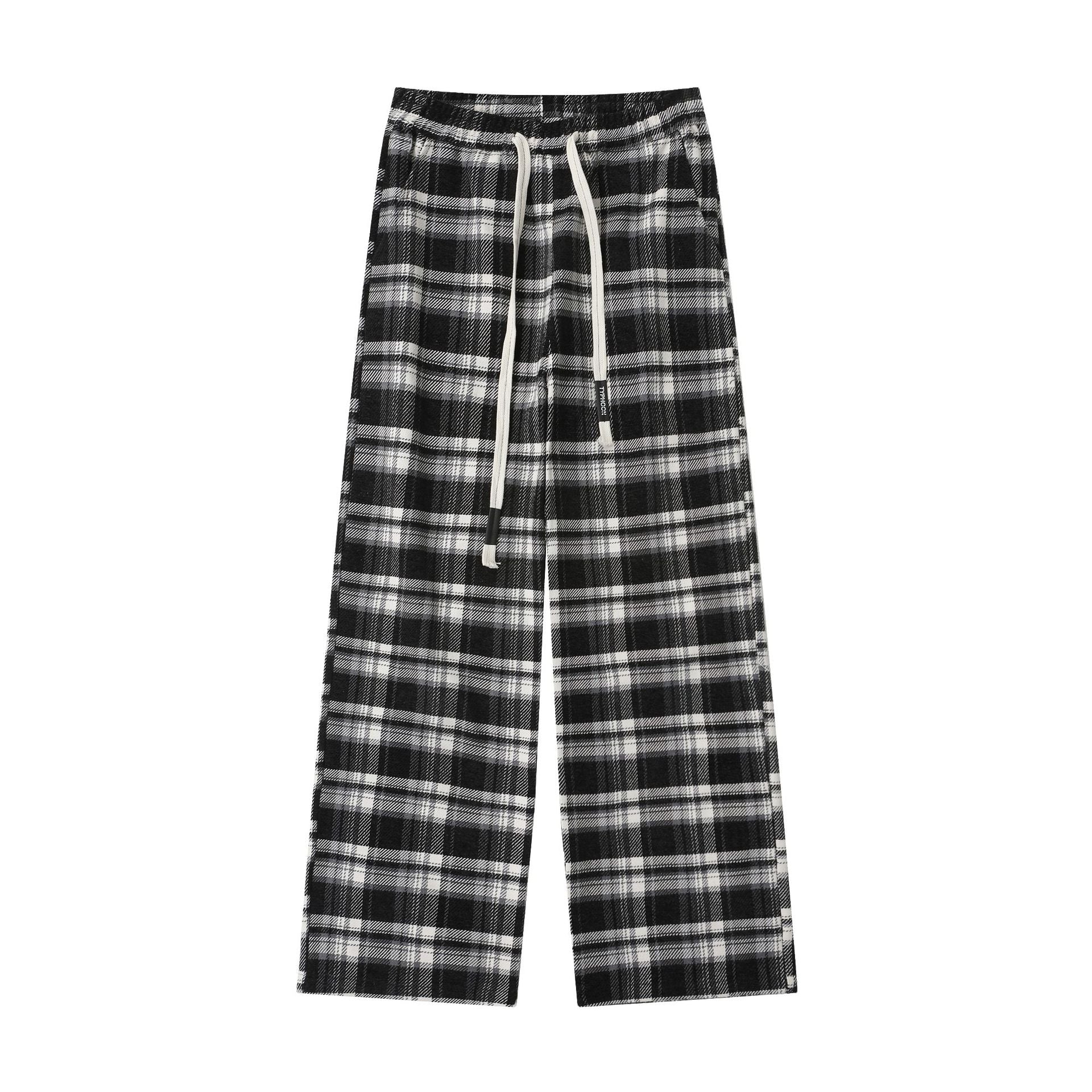 TODAMU® Women's New Style American Retro Plaid Casual Loose Trousers