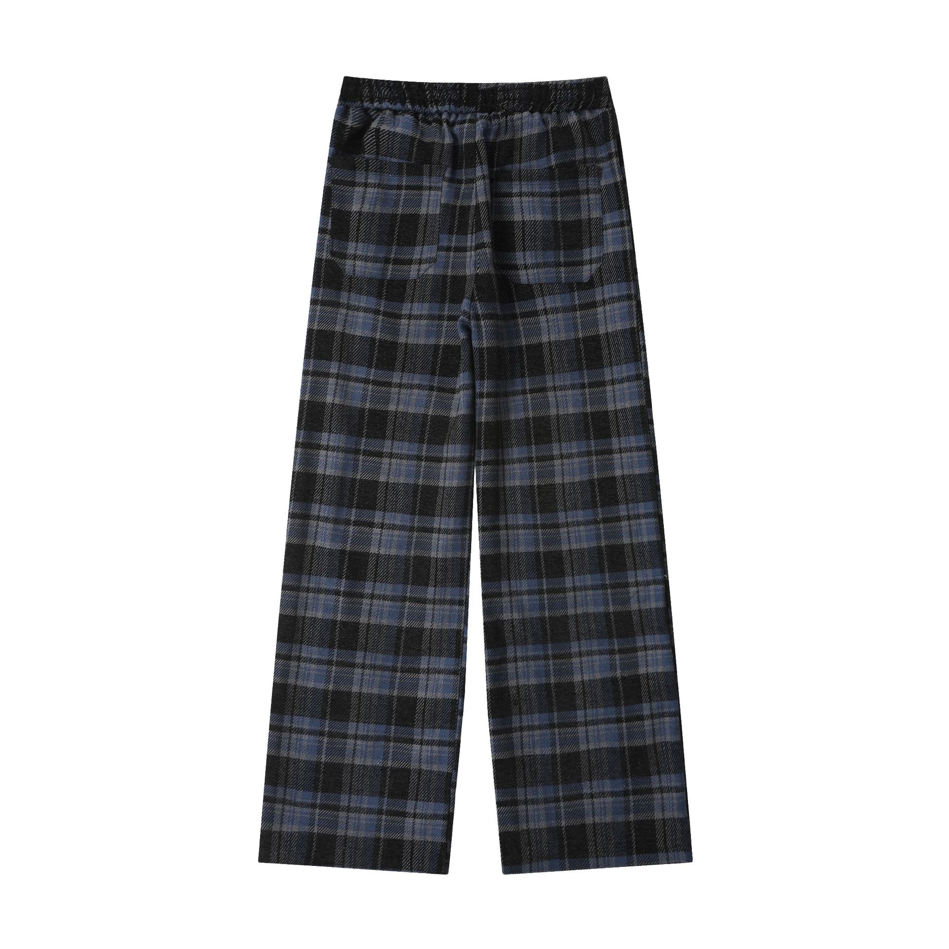 TODAMU® Women's New Style American Retro Plaid Casual Loose Trousers