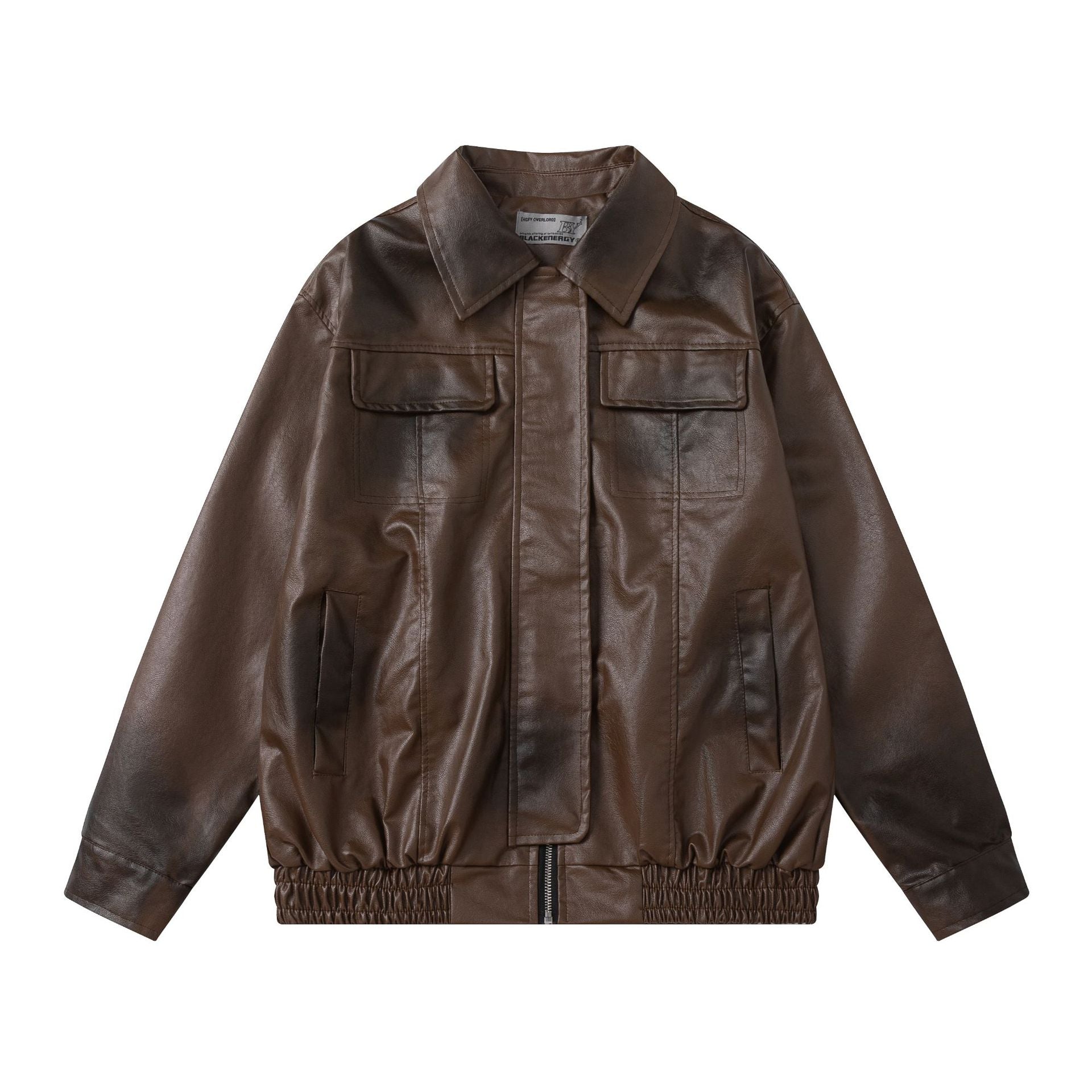 TODAMU® Women's American Retro Couple Style Leather Jacket