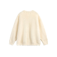 TODAMU® American retro personalized letter loose knitted sweater