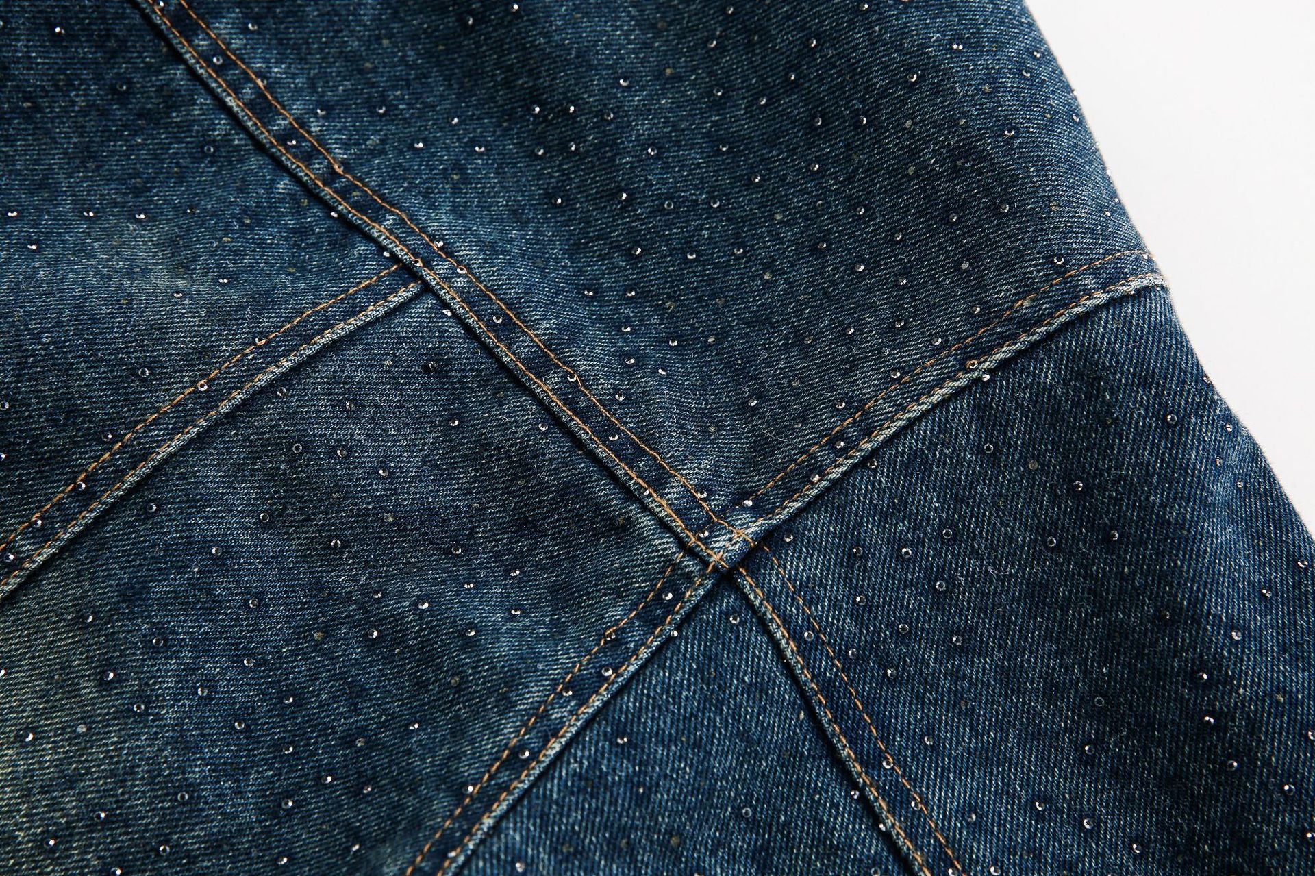 TODAMU® new winter new American retro heavyweight lamb wool denim cotton jacket