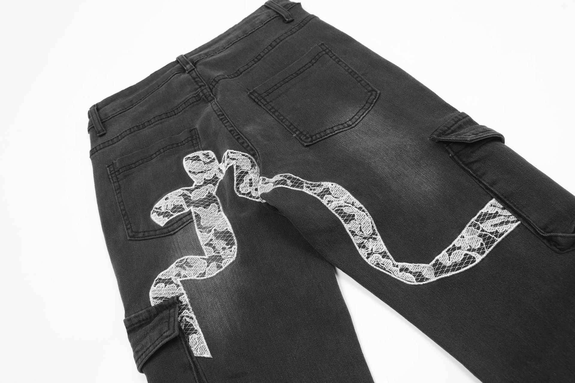 TODAMU® New American Retro Hot Girl Personalized Denim Trousers