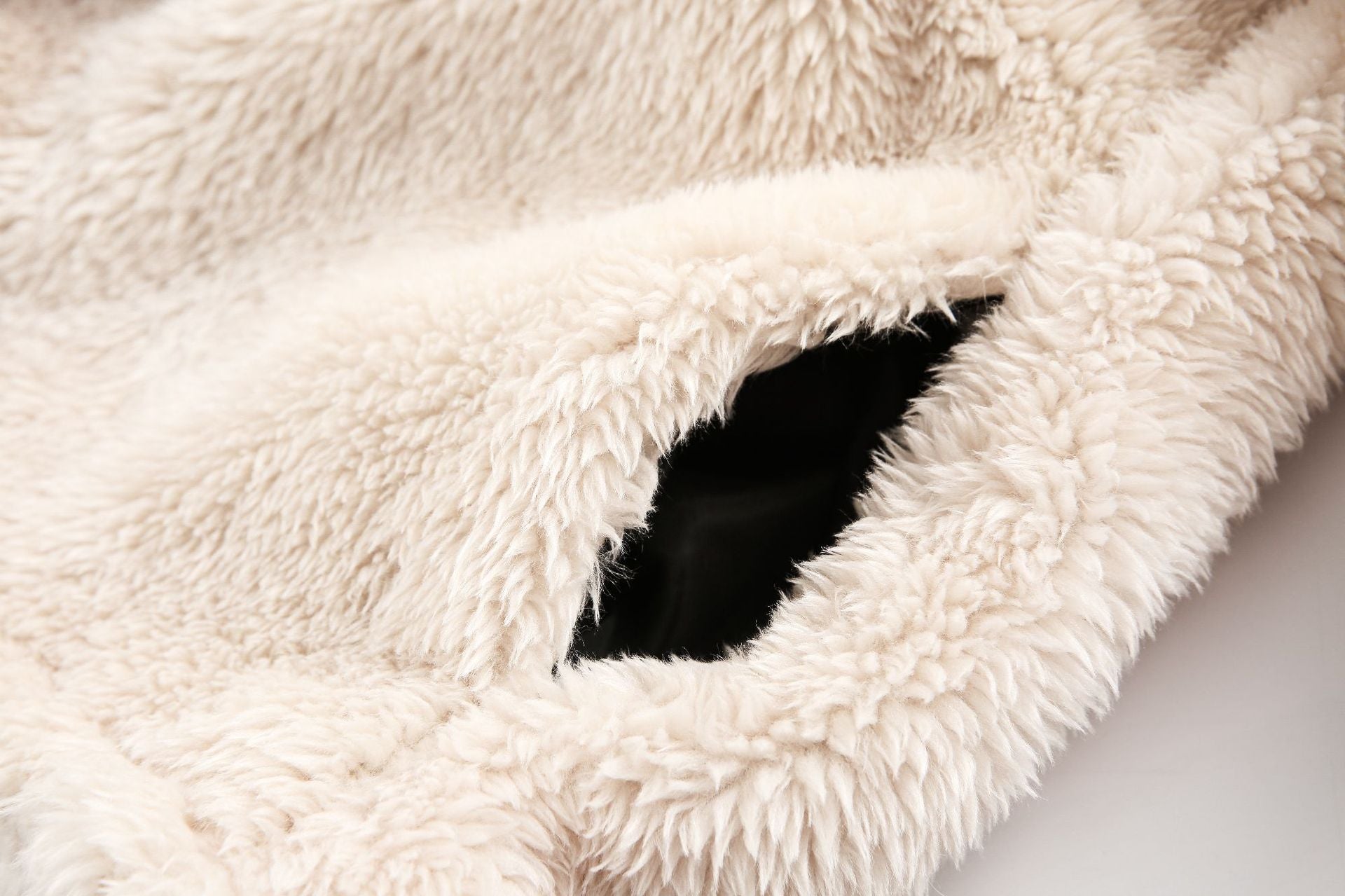 TODAMU® new winter new cute and interesting bunny lamb wool hooded cotton jacket