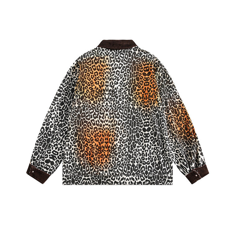 TODAMU® Women's American retro wild colorful leopard print jacket