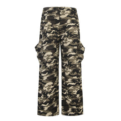 TODAMU® New Real Shots of American Street Fashion Hot Girls Street Dance Camouflage Workwear Pocket Casual Pants