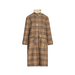 TODAMU® Winter Loose-Fit Stand Collar Checkered Wool Coat