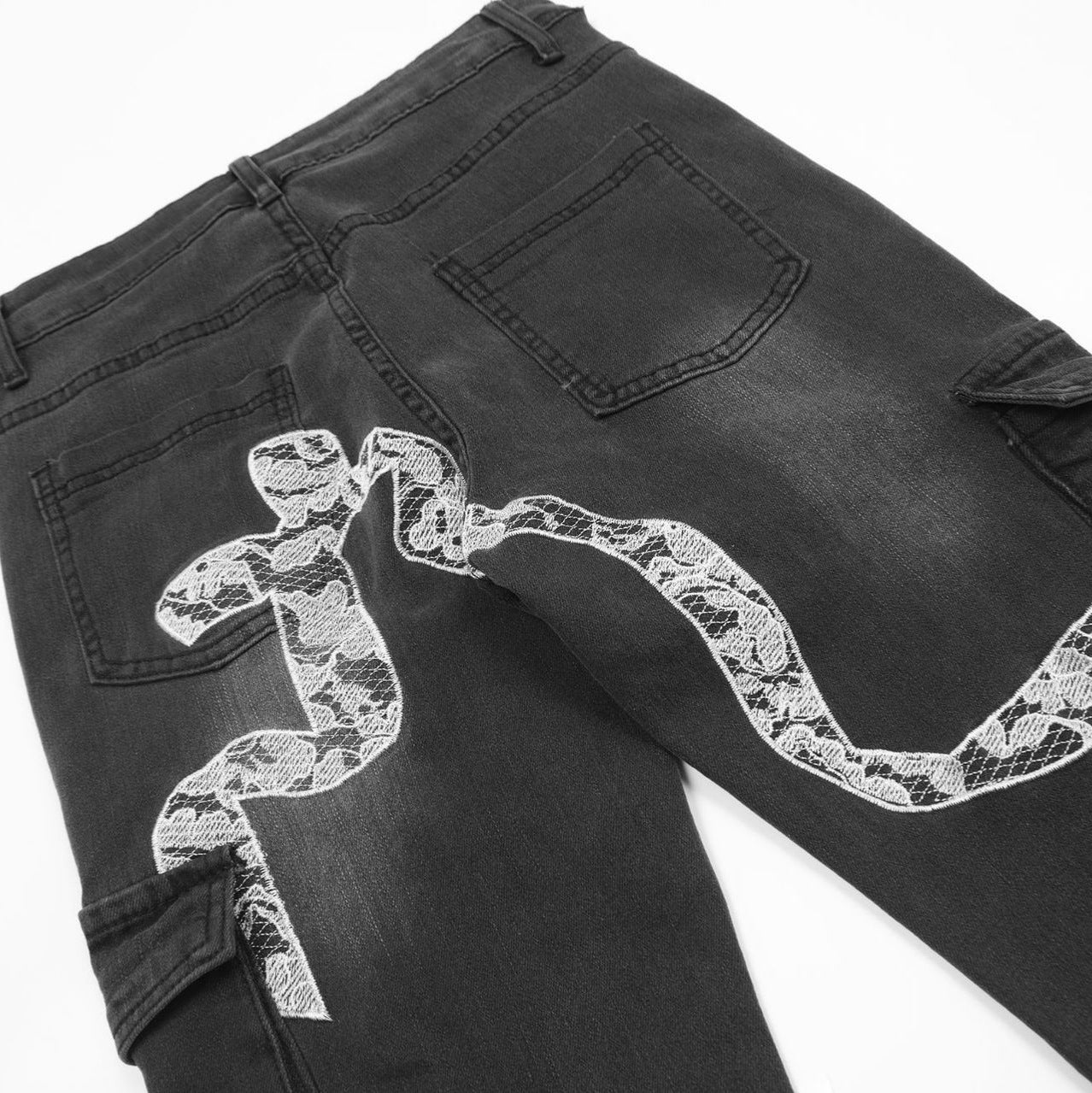 TODAMU® New American Retro Hot Girl Personalized Denim Trousers