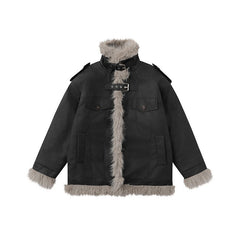 TODAMU® new winter style high-quality loose fur all-in-one cotton jacket