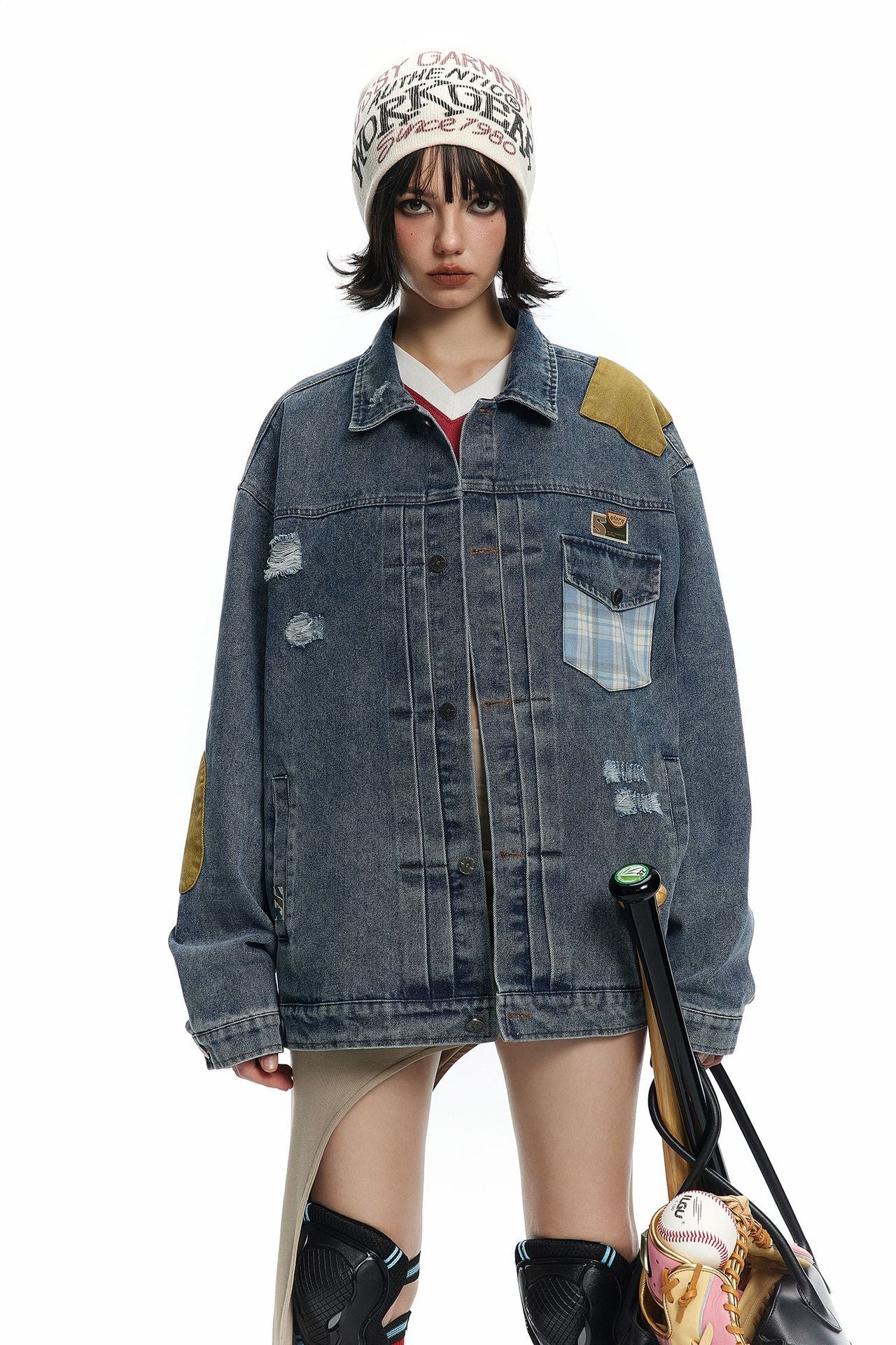 TODAMU® Women's American Vintage Nomad Dreamer Denim Jacket